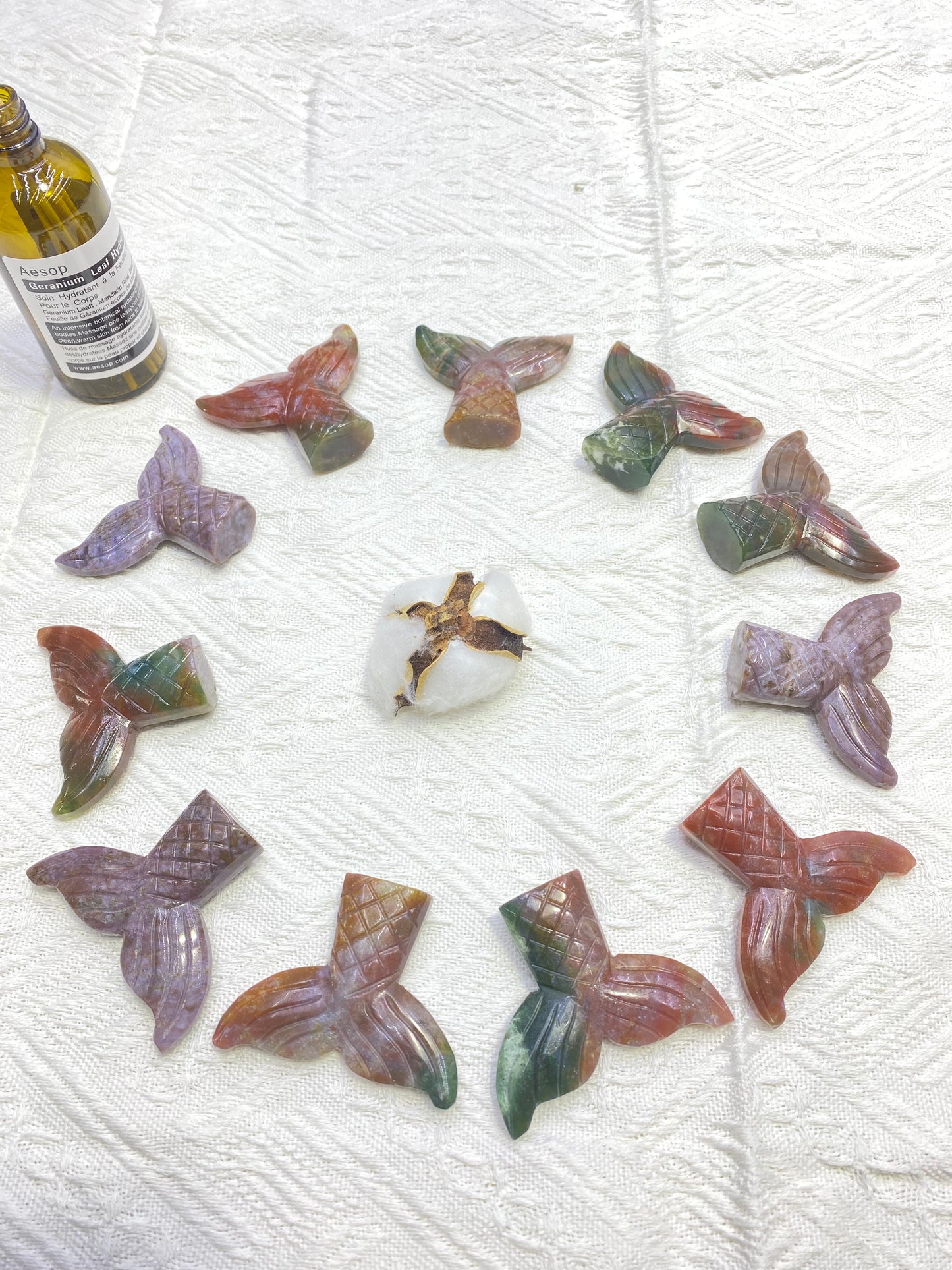 Hot Sale Natural Healing Crystal Energy Crystal Whale Tail TikTok