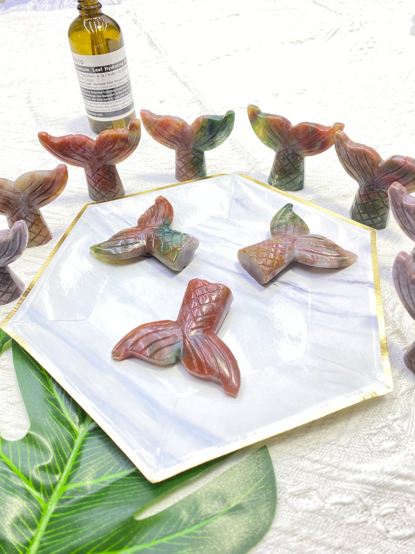 Hot Sale Natural Healing Crystal Energy Crystal Whale Tail TikTok