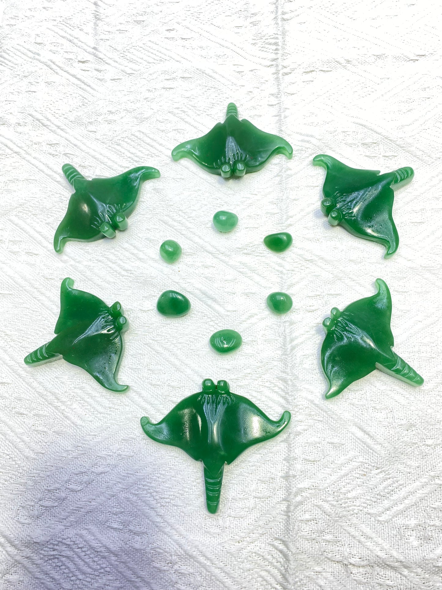 Hot Sale Natural Healing Stone Ray Carving Crafts Ray Shaped  Crystal Ocean Lover TikTok