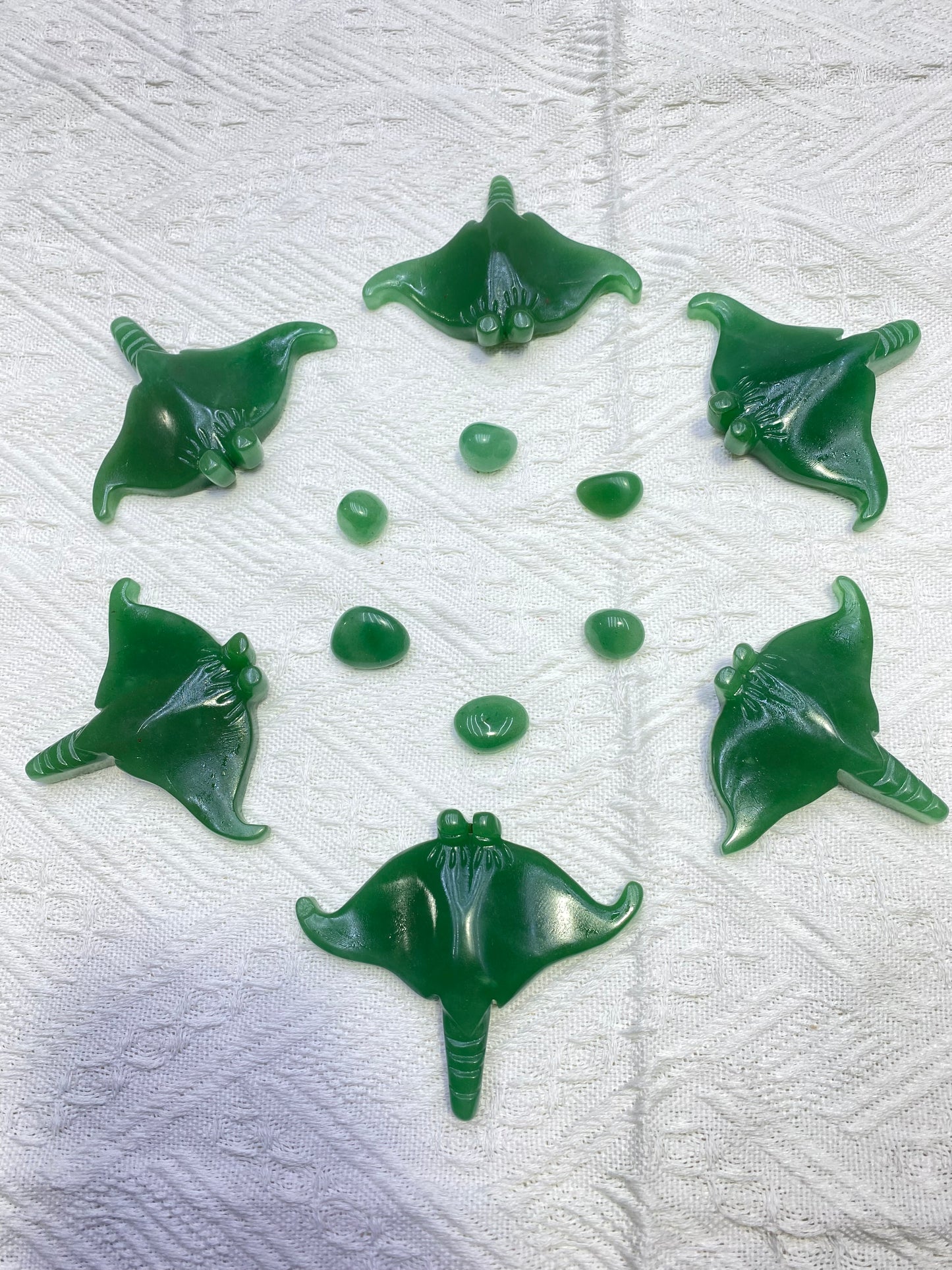 Hot Sale Natural Healing Stone Ray Carving Crafts Ray Shaped  Crystal Ocean Lover TikTok