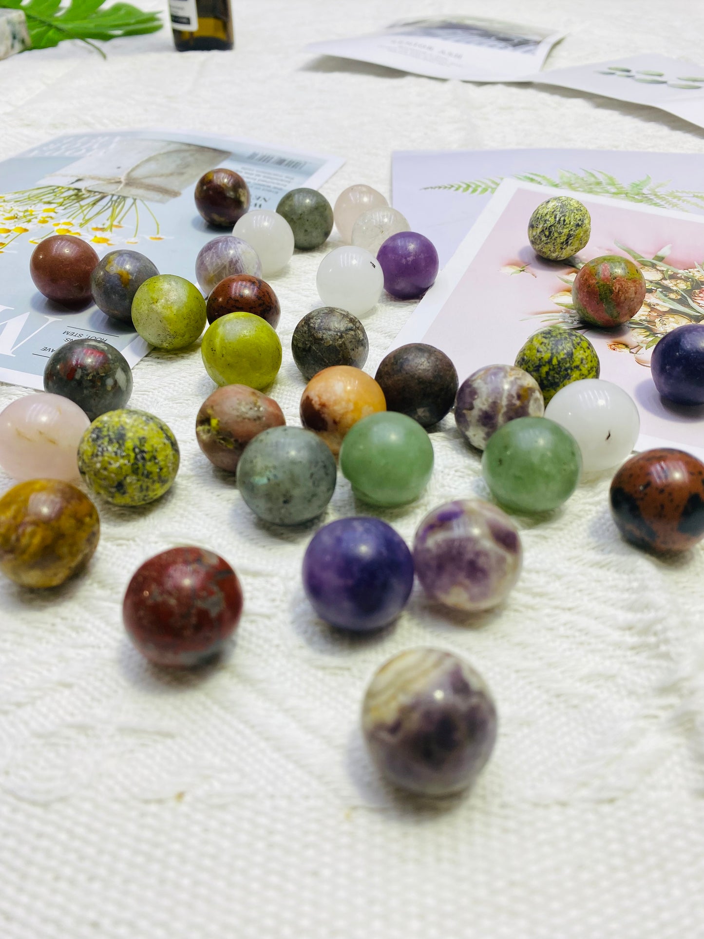 Crystal Small Spheres Natural Stones Tiktok