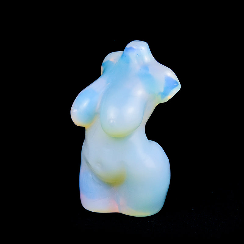 High Quality Natural Crystal Goddess Carving Lady's Body Crystal Women Body