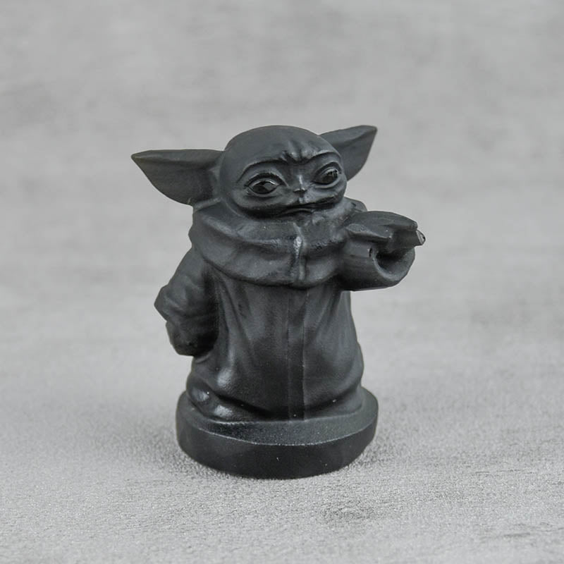 High Quality Natural Spiritual Stone Crystal Crafts Yoda Crystal Carving