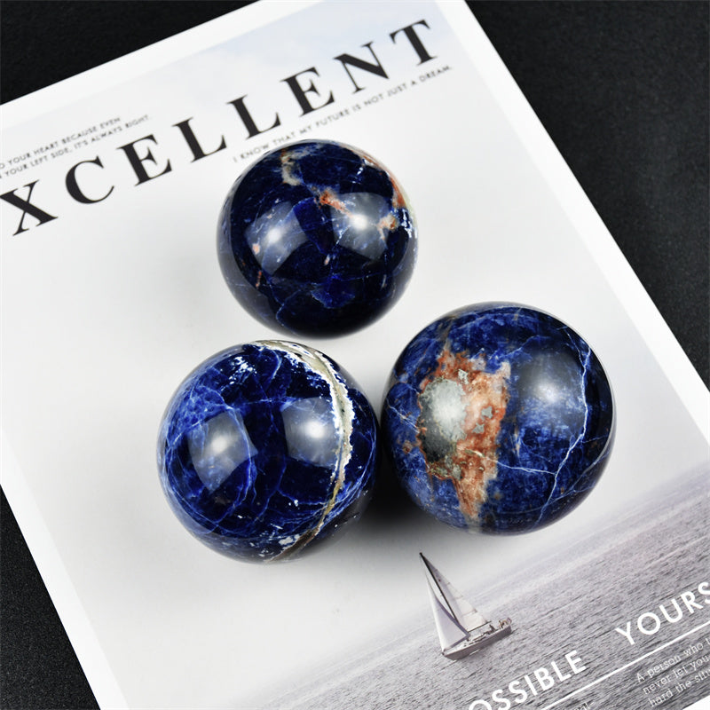 Crystal Healing Stones  Crystal Sodalite Spheres Ball For Fengshui Gift