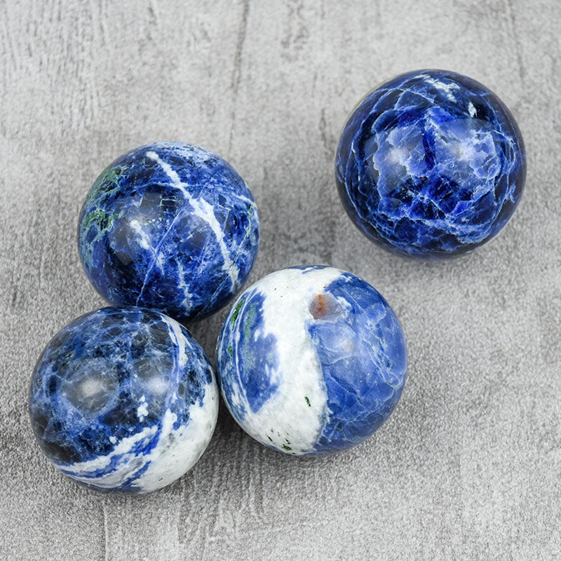 Crystal Healing Stones  Crystal Sodalite Spheres Ball For Fengshui Gift