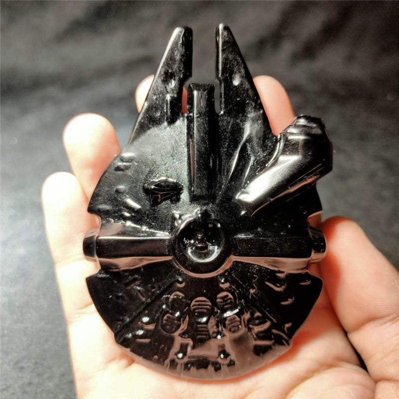 High Quality Natural Spiritual Stone Crystal Crafts Yoda Crystal Carving