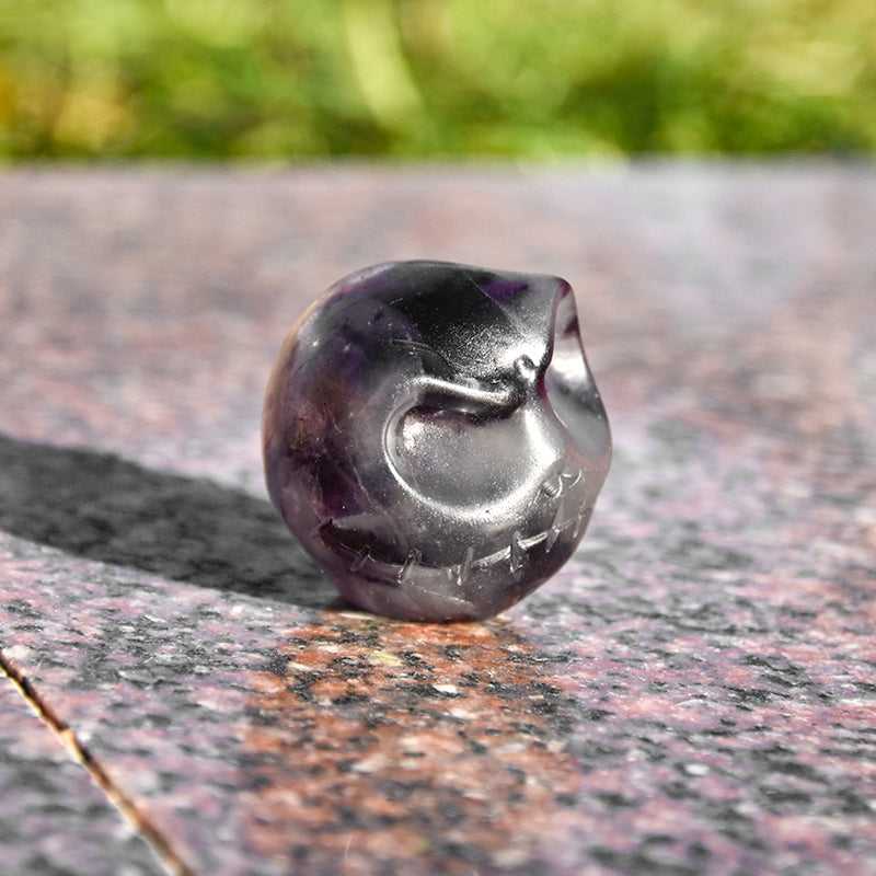 High Quality Hand Carved Natural Spiritual Stone Craft Crystal Crafts Jack And Sally Craving